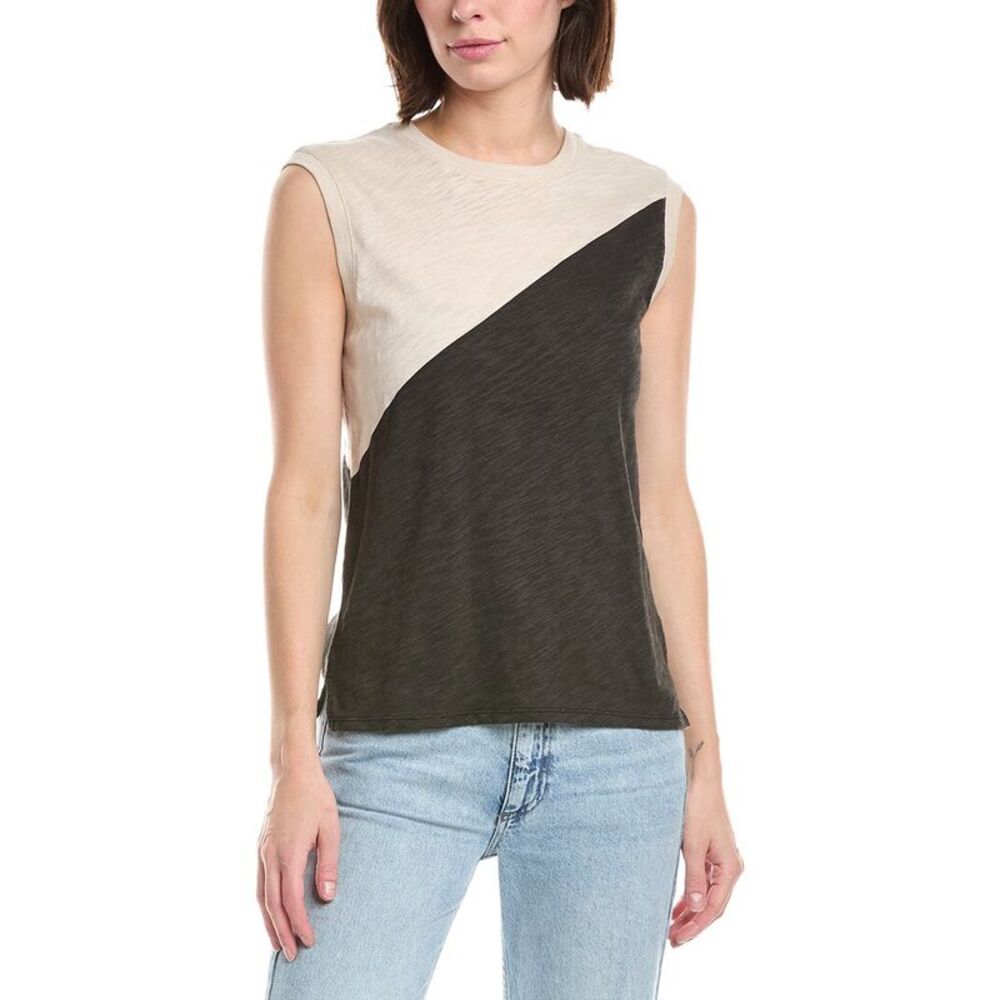 Atm Anthony Thomas Melillo Womens Slub Jersey Sleeveless T-Shirt, Brown